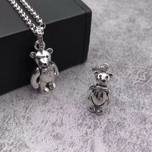 Load image into Gallery viewer, Hallmarked 925 Sterling Silver Jointed  Teddy Bear Pendant