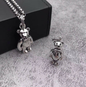 Hallmarked 925 Sterling Silver Jointed  Teddy Bear Pendant