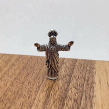 Load image into Gallery viewer, Mens 925 Hallmarked Sterling Silver &quot;Standing Jesus&quot; Pendant Christ the Redeemer Handmade