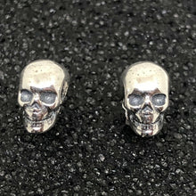 Load image into Gallery viewer, 925 Sterling Silver Skull Unisex  Punk Gothic Statement  Stud Earrings