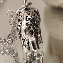 Load image into Gallery viewer, 925 Sterling Silver Hollow Design 3D Elephant Pendant Charm with Raised Trunk II