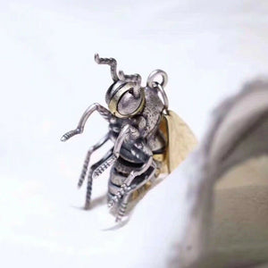 Hallmarked Sterling Silver Lovely Bumble bee Pendant Necklace