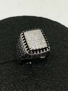 925 STERLING SILVER BLING CZ RING