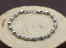 Load image into Gallery viewer, Mens &amp; Ladies 925 Hallmarked Sterling Silver Skull Bracelet Bangle