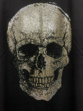 Load image into Gallery viewer, Large Skull Diamante Rhinestone Crystal T shirt