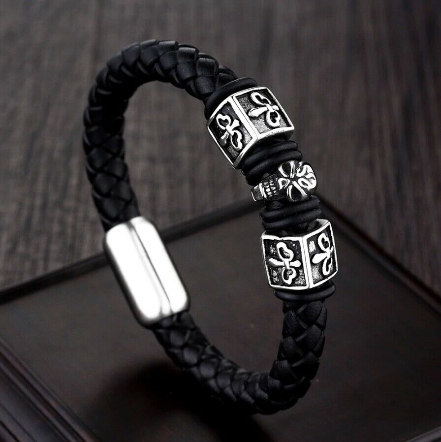 Leather Bangles – Skulls and Souls