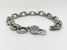 Load image into Gallery viewer, Mens Ladies Womens 925 Hallmarked Sterling Silver Loop Chain Bracelet