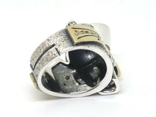 Load image into Gallery viewer, Resizable 925 Hallmarked Sterling Silver Skull Zombie Ring