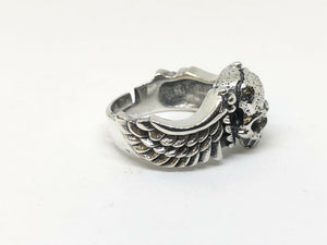 Wing Skull Ring