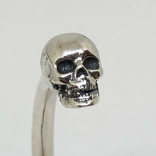 Load image into Gallery viewer, Mens or Womens Hallmarked 925 Sterling Silver Skull Bangle