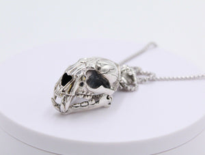 925 Sterling Silver Hallmarked  Large Cow Bull Animal Carcass Skull  Pendant