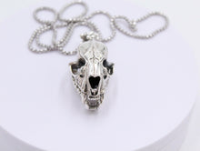 Load image into Gallery viewer, 925 Sterling Silver Hallmarked  Large Cow Bull Animal Carcass Skull  Pendant