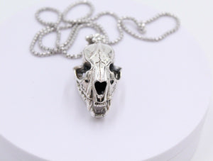 925 Sterling Silver Hallmarked  Large Cow Bull Animal Carcass Skull  Pendant