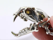 Load image into Gallery viewer, 925 Sterling Silver Hallmarked  Large Cow Bull Animal Carcass Skull  Pendant