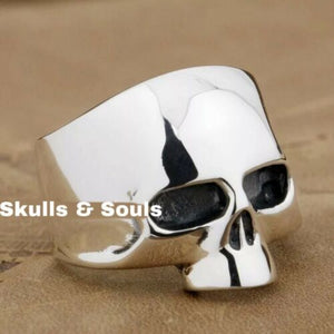 Sterling silver hot sale biker rings