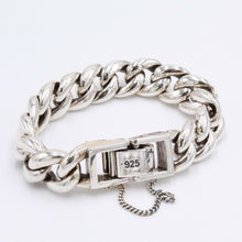 Load image into Gallery viewer, 925 Sterling Silver Hallmarked Round Cuban Link Chunky Heavy Bracelet