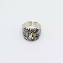 Load image into Gallery viewer, Hallmarked 925 Silver Mens Or Ladies Sizeable Mother Mary Ring