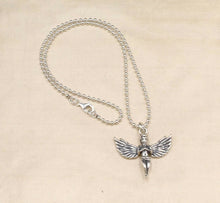 Load image into Gallery viewer, Hallmarked Ladies or Mens Sterling Silver 925 Cherub Angel Pendant