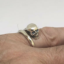 Load image into Gallery viewer, Hallmarked 925 Sterling Silver Skull Wrap Ring