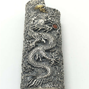 Solid 925 Sterling Silver Lighter Case Hallmarked