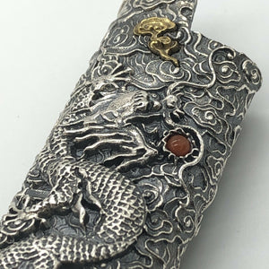 Solid 925 Sterling Silver Lighter Case Hallmarked