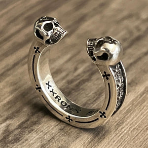 925 Silver Skull Pinky Ring