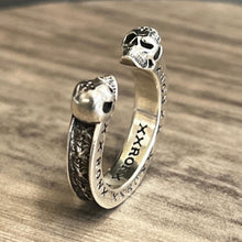 Load image into Gallery viewer, 925 Silver Skull Pinky Ring