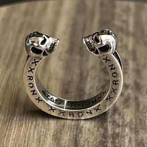 925 Silver Skull Pinky Ring