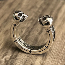 Load image into Gallery viewer, 925 Silver Skull Pinky Ring