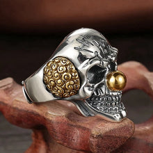 Load image into Gallery viewer, Mens or  Ladies 925 Hallmarked Silver Sizeable IT Clown Skull Ring