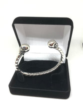 Load image into Gallery viewer, Solid Heavy 925 Hallmarked Sterling Silver Skull Bangle 73g