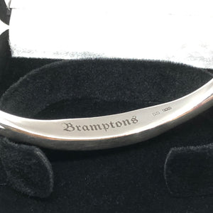 Solid 925 Sterling Silver Hallmarked  Heavy Identity Torque Bangle