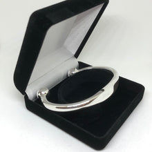 Load image into Gallery viewer, Solid 925 Sterling Silver Hallmarked  Heavy Identity Torque Bangle