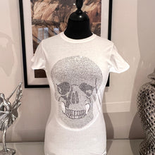 Load image into Gallery viewer, Women&#39;s Rhinestone Skull T shirt