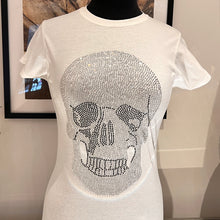 Load image into Gallery viewer, Women&#39;s Rhinestone Skull T shirt