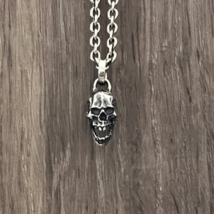 Oxidised Skull Pendant