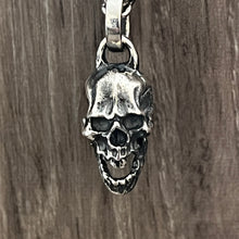 Load image into Gallery viewer, Oxidised Skull Pendant