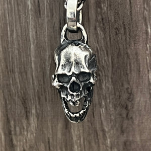 Oxidised Skull Pendant