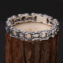 Load image into Gallery viewer, 925 Hallmarked Solid Sterling Silver Heavy Biker Chain Link Bracelet