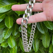 Load image into Gallery viewer, 925 Sterling Silver Hallmarked Round Cuban Link Chunky Heavy Necklace