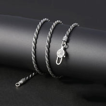 Load image into Gallery viewer, Hallmarked 925 Sterling Silver Vintage Style Rope Chain 50cm