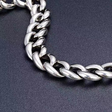 Load image into Gallery viewer, 925 Sterling Silver Hallmarked Round Cuban Link Chunky Heavy Bracelet