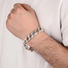 Load image into Gallery viewer, 925 Sterling Silver Hallmarked Round Cuban Link Chunky Heavy Bracelet