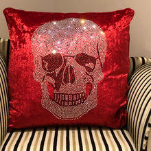 Load image into Gallery viewer, Large Skull Cushion