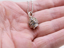 Load image into Gallery viewer, 925 Sterling Silver Day Of The Dead Sugar Skull Pendant