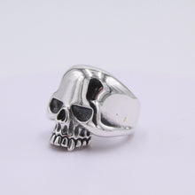 Load image into Gallery viewer, Heavy Sterling Silver Skull Ring