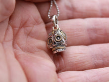 Load image into Gallery viewer, 925 Sterling Silver Day Of The Dead Sugar Skull Pendant