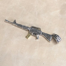 Load image into Gallery viewer, Hallmarked Sterling Silver gun Pistol Riffle pendant