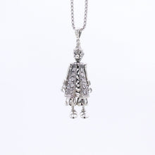 Load image into Gallery viewer, Large Sterling Silver  Hallmarked 3D Articulated Clown Pendant