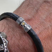 Load image into Gallery viewer, Leather Bracelet with Silver Clasp